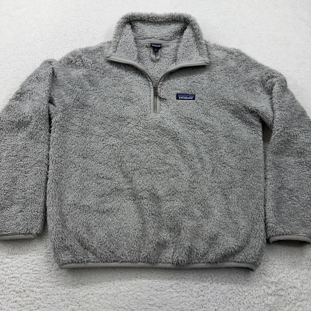 Patagonia Fleece Pullover Quarter Zip Gray Women's Size S
